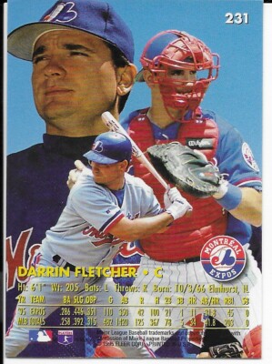 1996 Ultra Montreal Expos Baseball Card #231 Darrin Fletcher | eBay