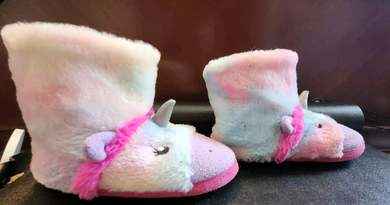 APL Totes Toasties Pantofole Unicorno Bambini MEDIE (13 1)