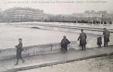 AK Paris Überschwemmungen 28. Januar 1910 Po...