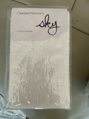 Sky Two Standard Pillowshams 100% Cotton NWT