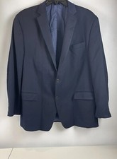 Michael Kors Blazer Jacket Men Size 46 Long Blue 2 Button Classic Designer