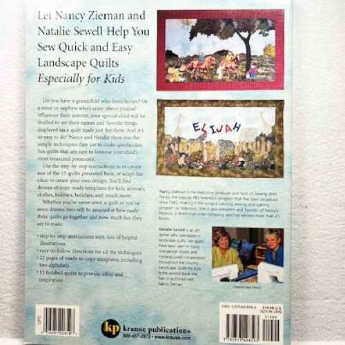 Landscape Quilts for Kids Book DVD Paperback By Nancy Zieman Natalie