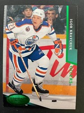 Igor KRAVCHUK 1993-94 Parkhurst Emerald Ice Parallel Hockey #65 Edmonton Oilers