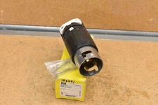 Hubbell CS6361C, Twist-Lock Male Plug, 50 A, 125 V, 2 Pole, 3 Wire Grounding