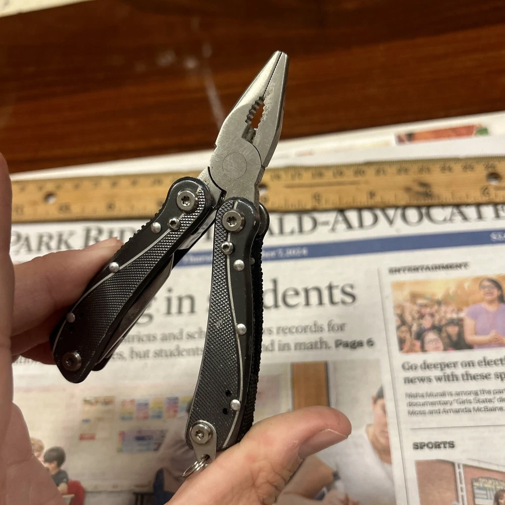 Multi Tool Grey Flashlight Pliers