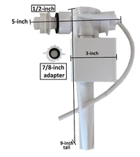 Icera Besetter Side Mount Euro Fill Valve Replacement By NuFlush