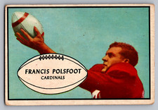 1953 BOWMAN #7 FRAN POLSFOOT CARDINALS