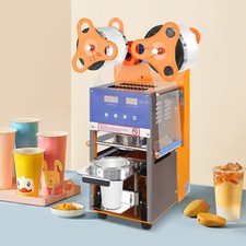 Commercial Electric Cup Sealing Machine Auto Sealer For Bubble Coffee Tea 220V