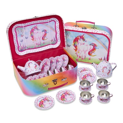 kids metal tea set