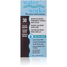 Waterworks Water Activated Permanent Powder Hair Color, 30 Black Cherry 0.21 oz