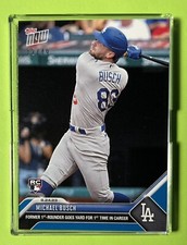 2023 Topps Now MICHAEL BUSCH RC Cubs BLUE SP #/49 1st Career HR Home Run NIB