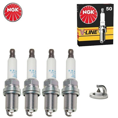 4x NGK PFR7S8EG PLATINUM Zündkerzen für AUDI A3 A5 A8 Q3 Q5 R8 TT TTS V-LINE 50