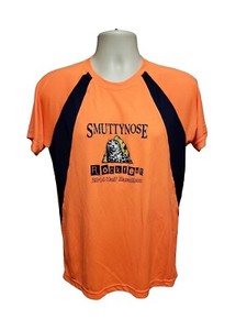 2014 SmuttyNose Rockfest Half Marathon Adult Medium Orange Jersey