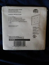 Bell Blank Weatherproof Outdoor two gang Plastic Electrical Box Cover 5175-0 