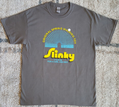 Slinky Spring Toy T Shirt Large Gray New INV2704