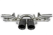 Fabspeed Porsche Gt3 Gt3 Rs Center Muffler Pipe - Satin Black Tips