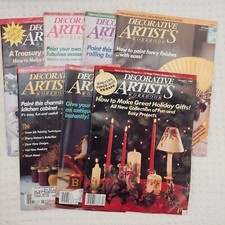 Decorative Artists Workbook Vintage Tole Painting Magazines Lot