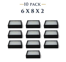 10 Pack of 6 x 8 x 2 Riker Display Cases Boxes for Collectibles Jewelry & More 