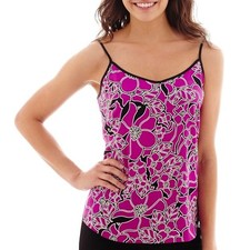 Worthington Print Cami Purple Anika Size S, L, XL New Msrp 30.00