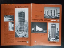 1969 Bethlehem Steel Structural Design News brochure flyer Mutual Benefit CA