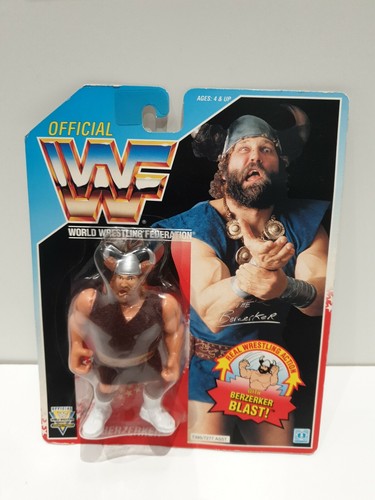 WWF Hasbro Series 6 Berzerker Wrestling Figure MOC...