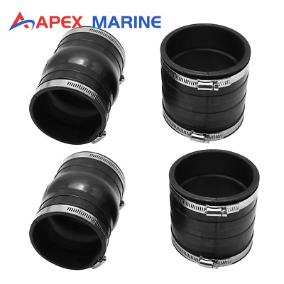 Upper Lower Exhaust Hose Bellows For OMC V6 and V8 engines 4.3 5 5.7 5.8 L