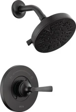 Delta Faryn 1 Handle 5-Spray Shower Faucet Matte Black-Certified Refurbished