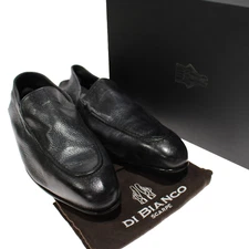 Di Bianco NWD Gallipoli Leather Loafers / Drivers Size 12 in Fumo Black