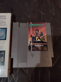 Gauntlet NES 1987 Tengen Black Cartridge With Box 
