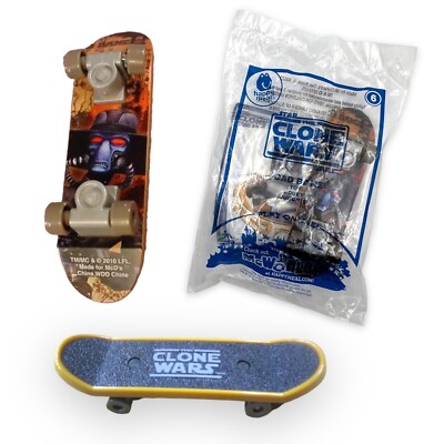 2010 McDonalds Star Wars The Clone Wars Toy #6 CAD BANE Skateboard