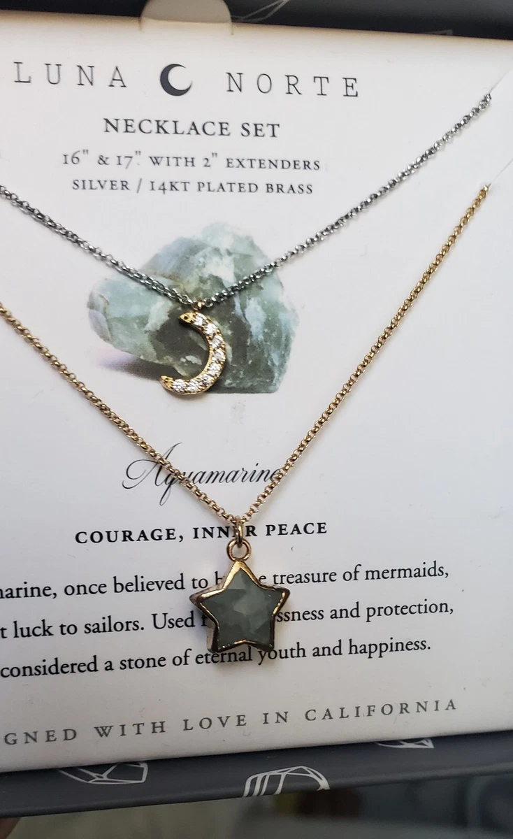 Luna norte necklace set druzy quartz sale