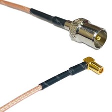 RG316 DVB TV Pal Male to SSMB ANGLE FEMALE RF Cable Rapid-SHIP LOT