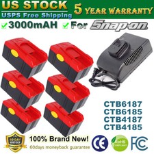 18V 3AH Snap on Battery Charger CTB6187 Li-ion CTB6185 CT4187 CTB4185 CTC620 NEW