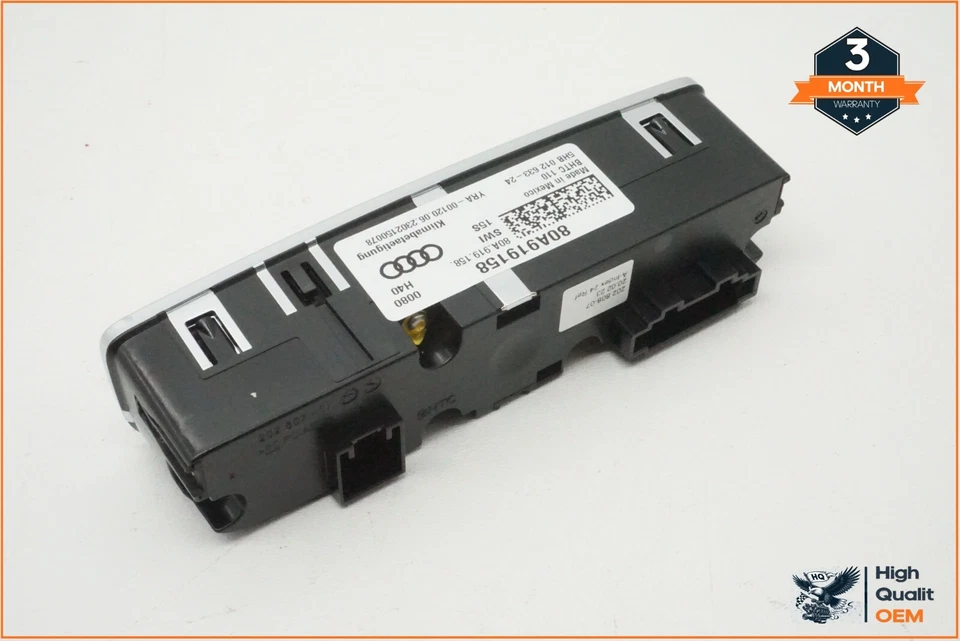 AUDI Q5 2018-2023 consola central asiento trasero calefacción interruptor de control OEM Foto 4 de 4