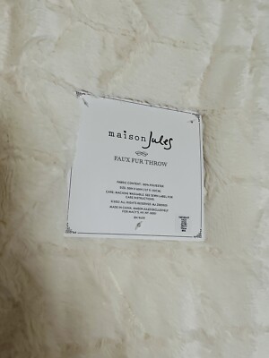 maison jules Faux Fur Throw 