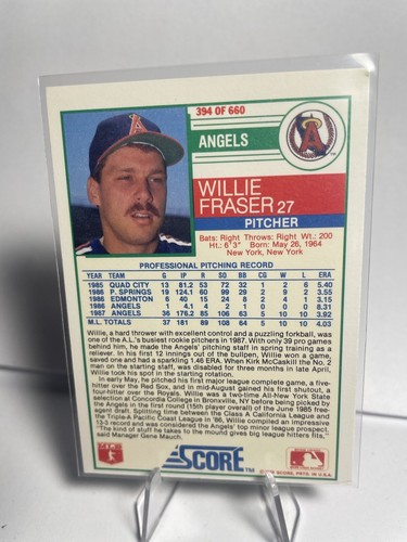 1988 Score - #394 Willie Fraser - Bild 2 von 2