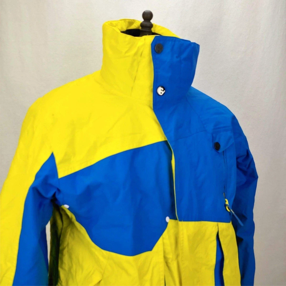 Men s Salomon ClimaPro 10 000 Yellow Blue Jacket Small
