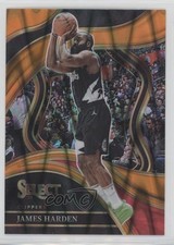 2023-24 Panini Select Courtside Orange Tectonic Prizm James Harden #264 11es