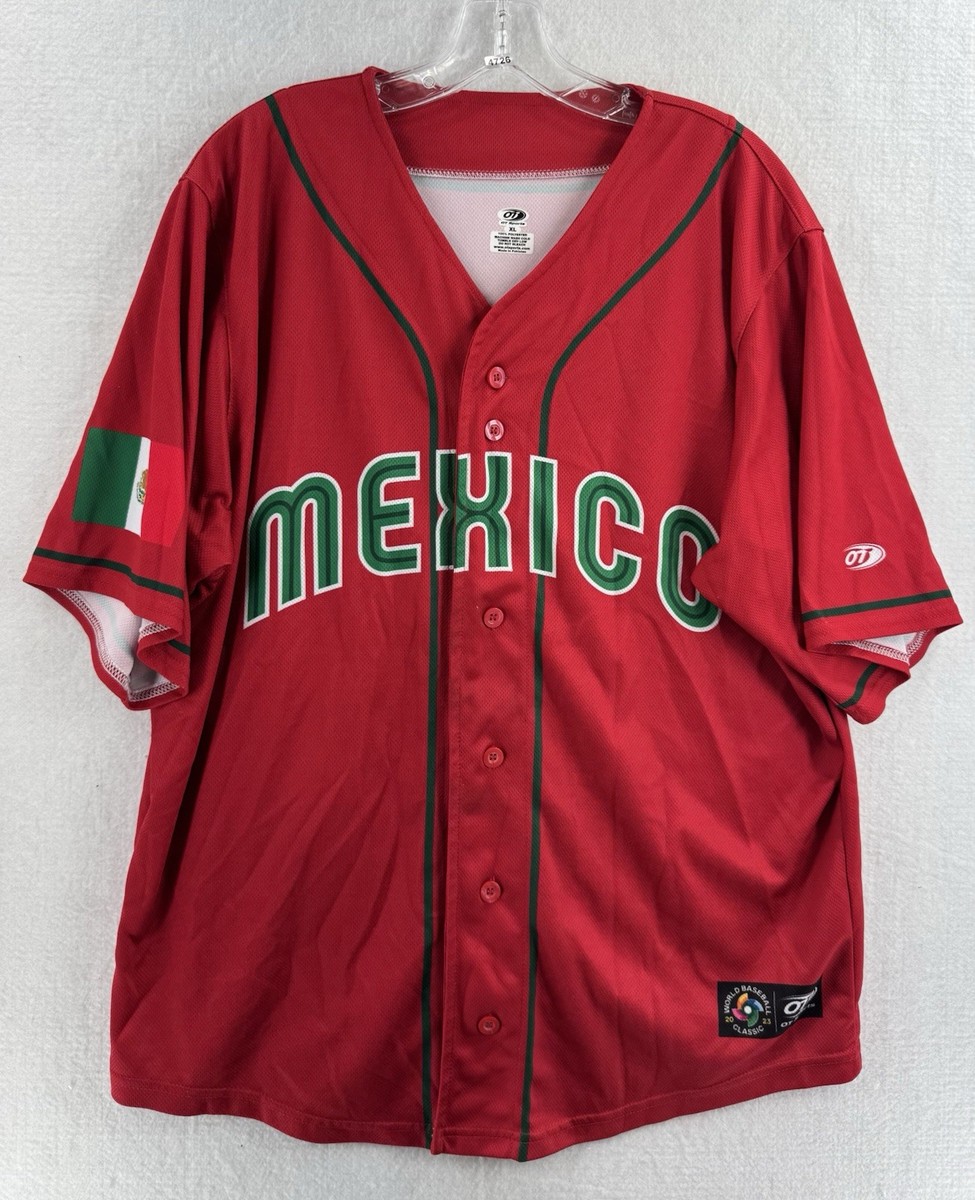 Mexico World Baseball Classic 2023 Red Jersey Men's XL OT Sports