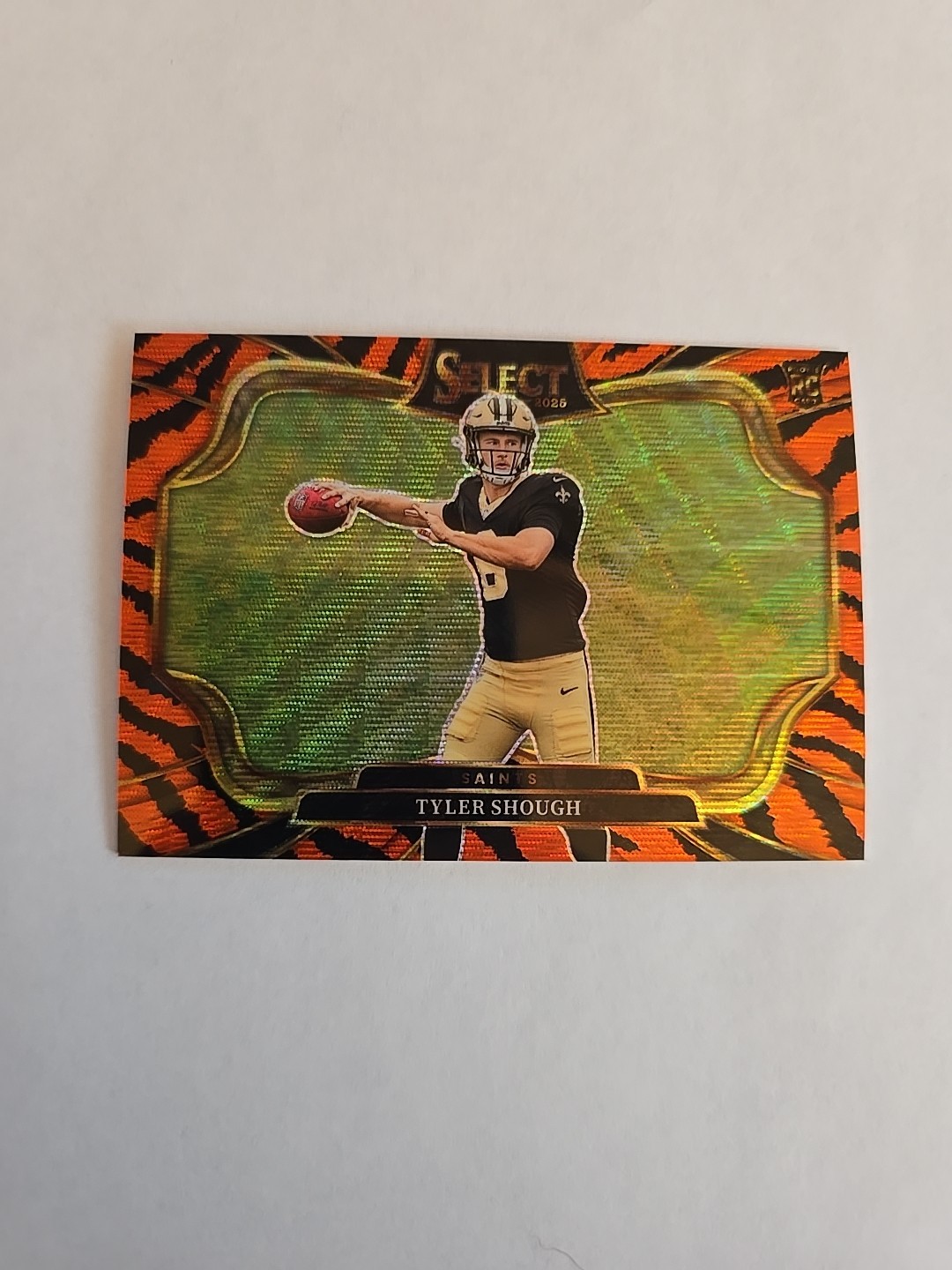 2025 Panini Select FOTL Tiger SSP Tyler Shough FIELD LEVEL Saints