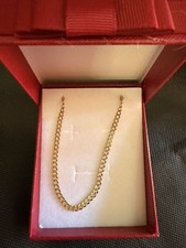 14k 12 INCH ITALY Yellow Gold Curb Link Chain...