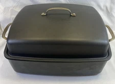 Calphalon Contempory 13” x 17” Roasting Pan Non Stick Model #6917 Turkey Roaster