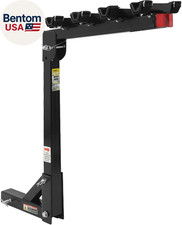 Hitch Mount 4 Bike Rack 150 Lb Capacity Heavyduty Swing Down Design Fits Cars T
