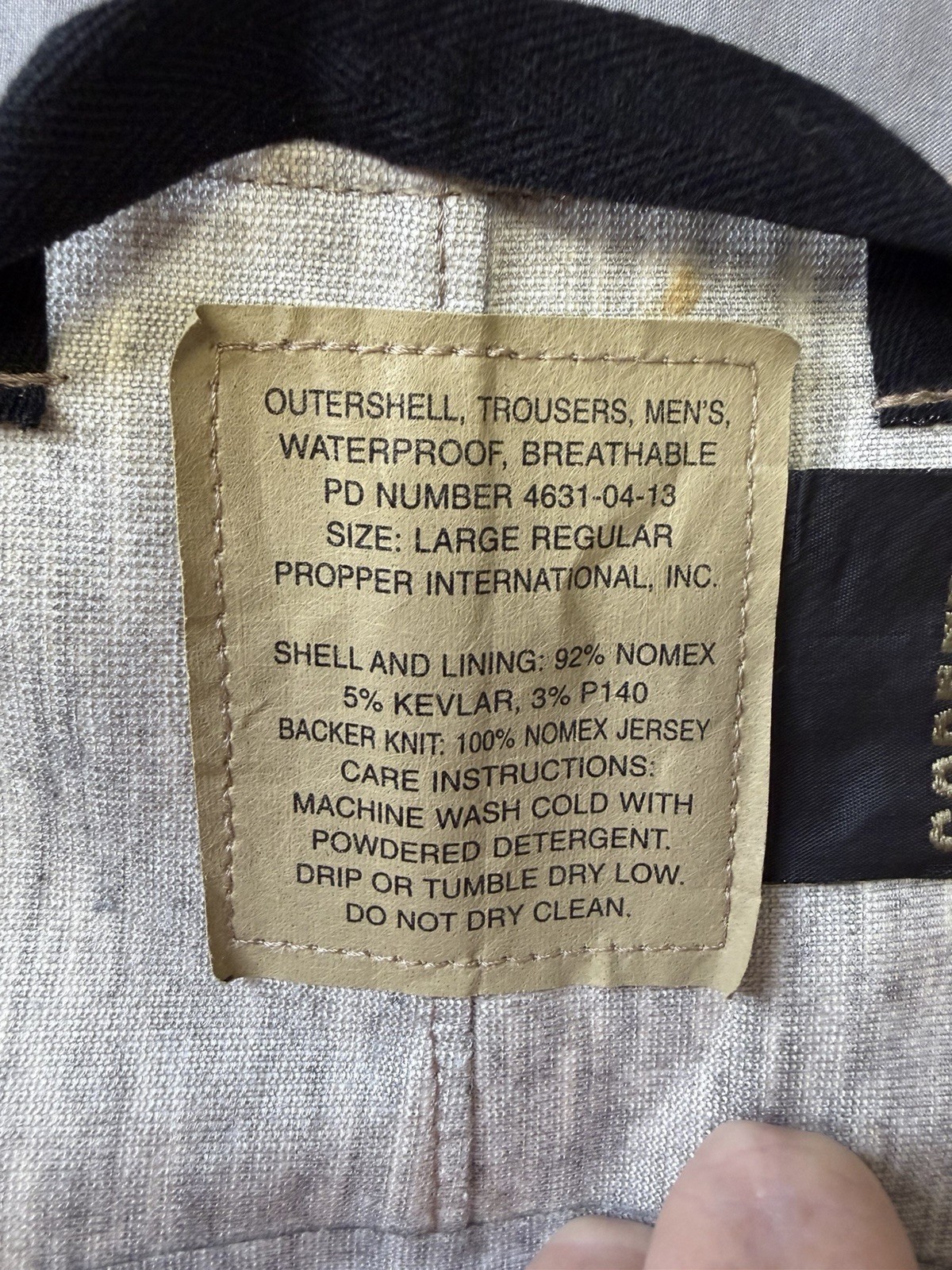 PROPPER MCPS Shell Pants Flight Outer Layer Trous… - image 5