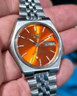 Vintage Seiko 5 Sports Orange Dial 7009A Automatic Watch