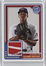 2023 USA Baseball Stars & Stripes Material Gold 9/10 Alexander Mercurius 10jr
