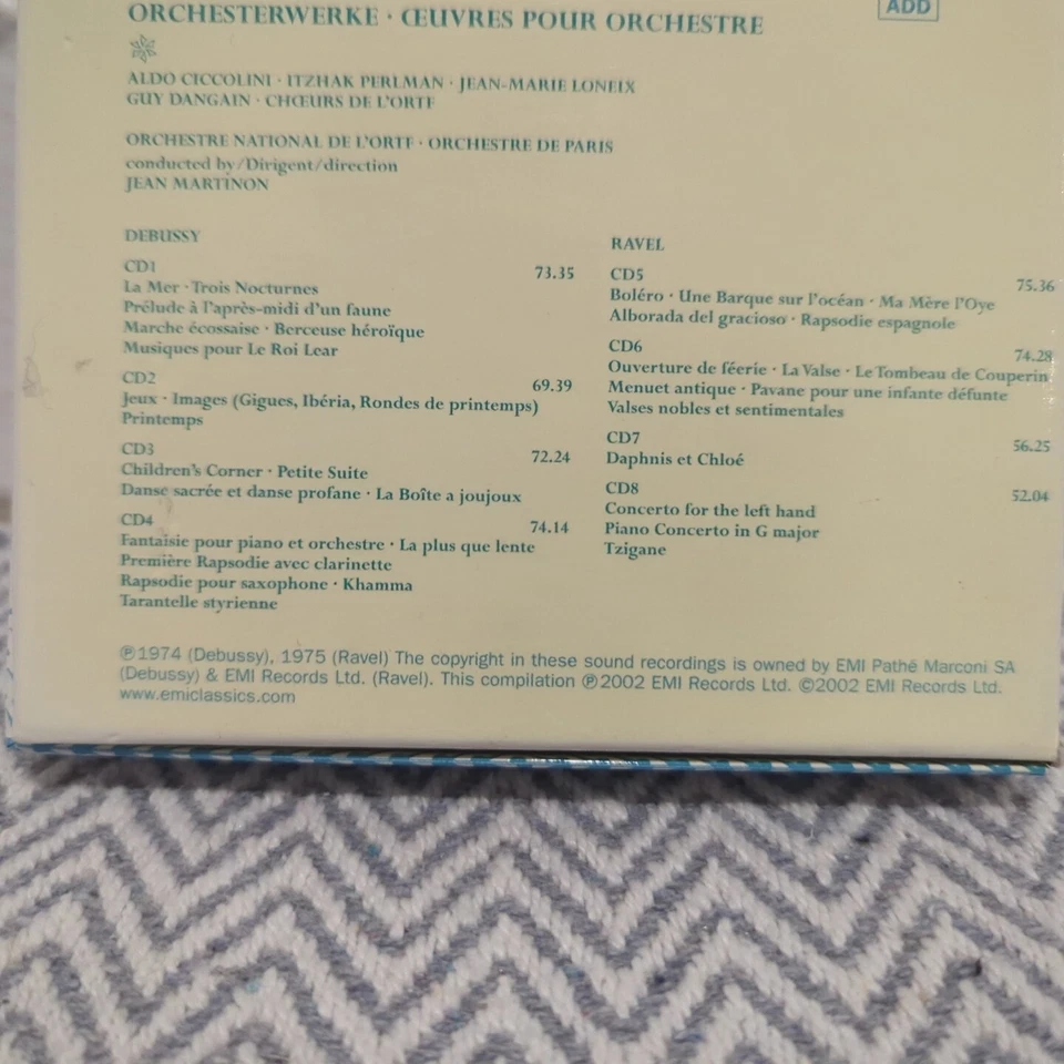 Debussy, Ravel: Orchestral Works EMI Classics 8 CD Box Set (2002) - Image 3 of 4