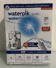 Waterpik Ultra Dental Easy Water Flosser 6 Tips & 10 Settings WP-100W White