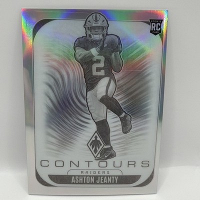2025 Panini Phoenix  Contours Ashton Jeanty #17 Silver Holo RC Raiders 