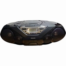 Philips AZ1574 AM FM CD Cassette Player Radio Portable Boombox Stereo Tested